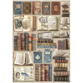 Vintage Library Books - Rijstpapier