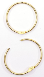 Boekbindersring 50 mm - Goud 2 pcs