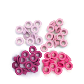 4x Pink - Eyelets 60 pcs