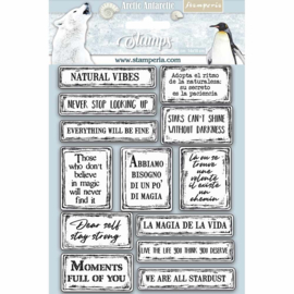 Arctic Antarctic Quotes - Clingstamp 14x18 cm