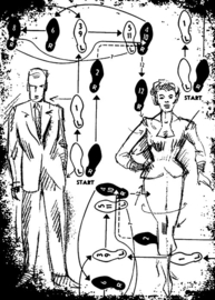 Dance - Components Cling Mount Collage Stamp