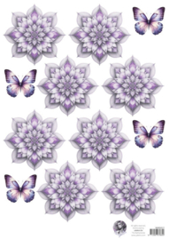 pop-up en decoupage - lila A