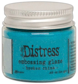 Broken China - Distress Embossing Glaze Powder