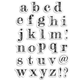 Design Lowercase Alphabeth - Clearstamp