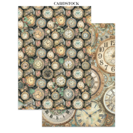 Gardens of Time - Junk Journal Backgrounds & Cut-Outs