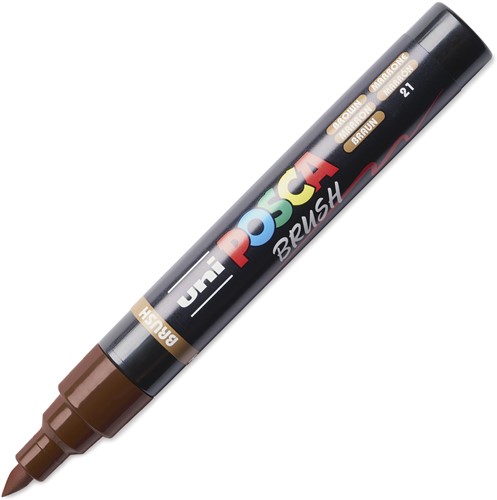 Uni Posca Brushmarker Bruin