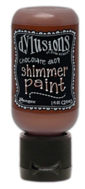 Chocolate Drop - Dylusions Shimmer Paint Flip Cap Bottle
