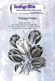 Vintage Tulips - Clingstamp A6