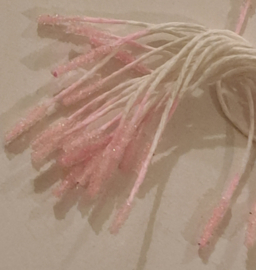 Roze - Meeldraden glas