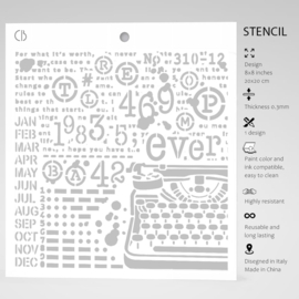 Typewriting - Texture Stencil