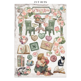 House of Roses - Junk Journal Stickers, Backgrounds, Cut-Outs