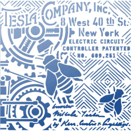 Engine of the Future Stencil - Tesla Company Inc.
