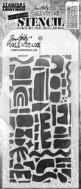 Tim Holtz Layering Stencil - Cutout Shapes 1