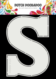 Card Art Chocolade letter ‘S‘ (NL) - Stencil A5