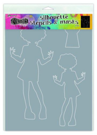 Silhouettes Maisie - Stencil A4