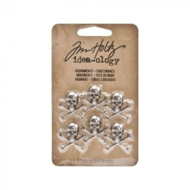 Tim Holtz Halloween - Adornments Crossbones