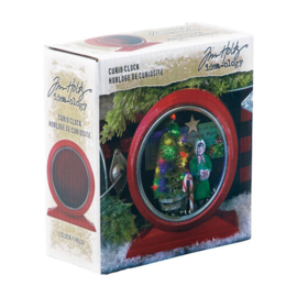 Tim Holtz Curio Clock Christmas Red