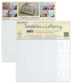 Templates for Handlettering Alfabet Stijl 1 - Sjablonen