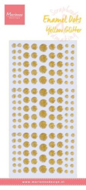 Glitter Geel - Enamel Dots