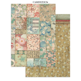 Oriental Garden - Junk Journal Stickers, Backgrounds, Cut-Outs