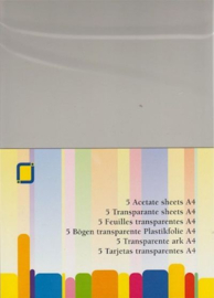 JeJe Transparant Sheets - A4 5 pcs
