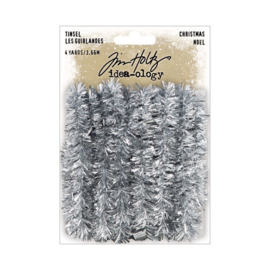 Tim Holtz Christmas Twine Tinsel Silver