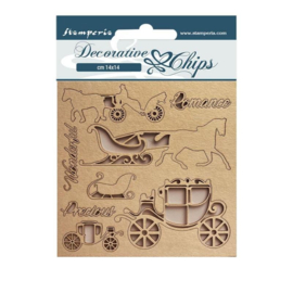 Decorative Chips, Sweet Winter - Coaches  -
