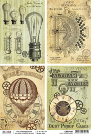 Jules Verne Cards - Rijstpapier A4