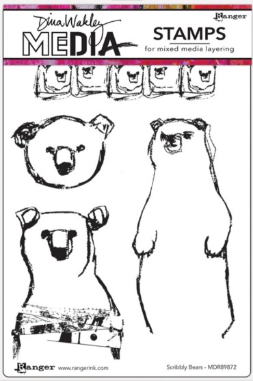 Scribbly Bears - Clingstamp