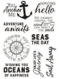 Nautical - Seas the Day - Clearstamp A6