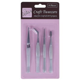 Craft Tweezer Set - 4pack