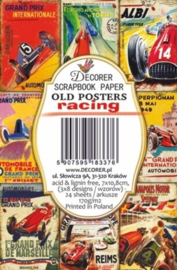 Decorer mini Paper Pack - Old Posters Racing