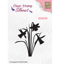 Clearstempel - Silhouette narcis