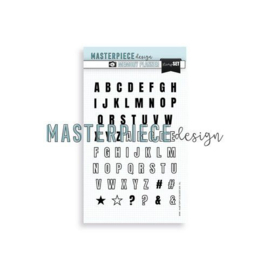 Masterpiece Memory Planner Stempelset - Outline alphabet