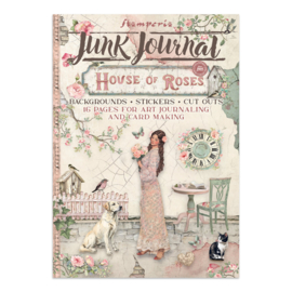House of Roses - Junk Journal Stickers, Backgrounds, Cut-Outs