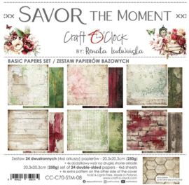 Savor The Moment 8x8 Inch Basic Papers Set