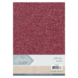 Bordeaux - Glitter Karton