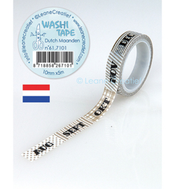 Maanden NL - Washi Tape