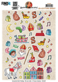 Cutting Sheet - Small Elements Sinterklaas