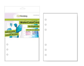 WaterColorCard - Ringband wit 10 vl 12x20,5cm - 350 gr