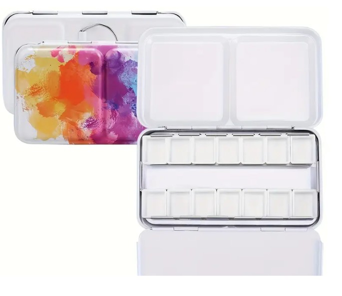 Lege Aquarelverfdoos