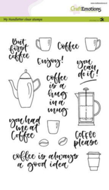 Handletter - Coffee Please (Eng) - Clearstamp