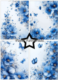 Paper Favourites - Blue Flowers