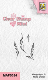 Mini clearstempel - Wilgentak