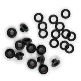 Black - Eyelets & Washers 60 pcs