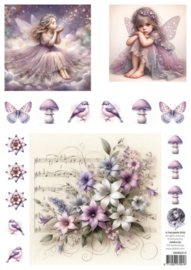 pop-up en decoupage - lila B