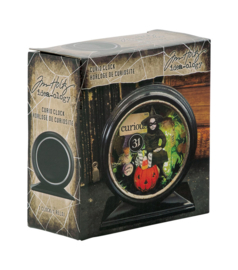 Halloween Curio Clock Black