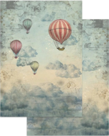 Voyages Fantastiques - Junk Journal Stickers, Backgrounds, Cut-Outs