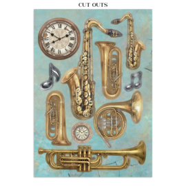 Symphony - Junk Journal Backgrounds & Cut-Outs