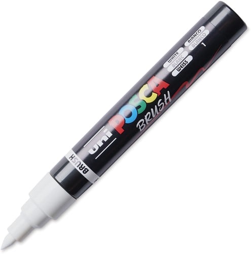 Uni Posca Brushmarker Wit